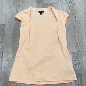 Lafayette 148 New York Peach Short Sleeve Top